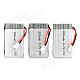 Replacement 850mAh 3.7v 20c Batteries for R/C Model - White (3 PCS)