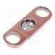 Unique Stainless Steel Cigar Cutter Knife - Copper + Silver