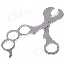 Dovetailed Sharp Stainless Steel Cigar Scissors - Silver