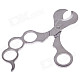 Dovetailed Sharp Stainless Steel Cigar Scissors - Silver