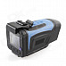 PORTWORLD AT68 1.5" LCD 5MP Wide-angle HD 1080P Waterproof Anti-shake Sports Camera - Black + Blue