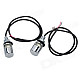 0.18W 5lm 650nm 1-SMD 5050 LED Red Light Motorcycle License Plate Screw Lamp - (12V)