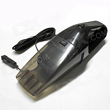 65W Car Mini Wet / Dry Vacuum Cleaner - Black (12~24V)