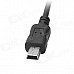 Car Voltage Reducing Mini USB Cable for GPS / DVR - Black (12 / 24V)