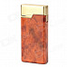 Stylish Scorpion Decorated Butane Refillable Windproof Lighter w/ LED Light - Brown + Golden