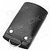 PU Leather Car Key Holder Case Bag - Black + Silver