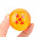 LZQ45 Three-Dimensional Star Crystal Acrylic Balls Set - Orange (7 PCS)