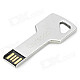 Ourspop U512 Key Style Hot Swap USB 2.0 Flash Drive - Silver (8GB)
