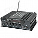 M-520 Car Motorcycle Hi-Fi USB/SD/FM Digital Player Amplifier w/ Double Microphone Port - Black