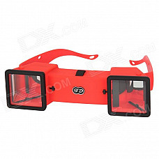 Mini 3D Stereo Viewer Stereoscope - Red