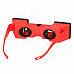 Mini 3D Stereo Viewer Stereoscope - Red