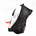 Halloween Scarred Long-Tongue Plastic Ghost Mask - White + Red + Black