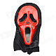 Halloween Plastic Scream Mask - Red