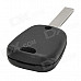 AML031381 Replacement 2-Button Remote Key Case for Citroen / Peugeot - Black + Silver