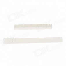 William Acoustic Classical Guitar Plastic Bridge Saddle Nut - Ivory