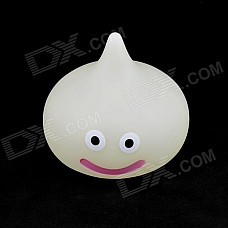 Glow-in-the-Dark Vinyl Water-drop Coin Bank - White