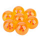 LZQ30 Three-Dimensional Star Crystal Acrylic Balls Set - Orange (7 PCS)