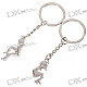 Stainless Lovers keychains (Man & Woman / 2-Piece Set)