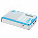 NOGO R808 Portable 1.2" LCD FM / AM Radio / MP3 Player w/ Micro USB / 3.5mm / TF - White + Blue