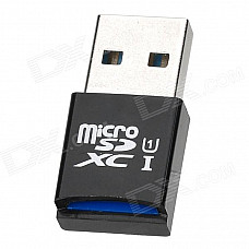 USB 3.0 Micro SD / TF Card Reader - Black