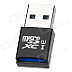 USB 3.0 Micro SD / TF Card Reader - Black