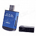 Portable All-in-1 USB 2.0 Memory Card Reader - Blue + Black (Max. 32GB)