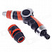 GarTex 55603 High Washing Gun Nozzle w/ Standard Hose Connector - Orange + Black + Silver