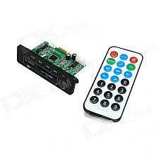 Digital Audio MP3 Player Module w/ Bluetooth, FM, Remote Controller for Car - Green + Black