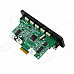 Digital Audio MP3 Player Module w/ Bluetooth, FM, Remote Controller for Car - Green + Black