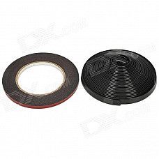 K-130 Professional Adhesive Rubber Strip Door Buffer Band for Car - Black