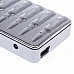 SHAYU Aluminum Alloy Bullet Pattern USB Rechargeable Lighter - Silver (5V)