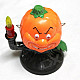 Halloween LED Jack-o-lantern Pumpkin Light w/ Sound Effect - Orange (2 x AA)