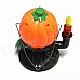 Halloween LED Jack-o-lantern Pumpkin Light w/ Sound Effect - Orange (2 x AA)