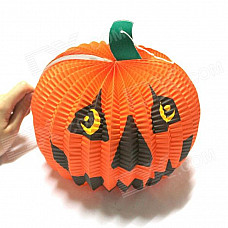 Halloween Paper Pumpkin Candle Lantern - Orange