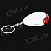 ZW Whistle Key Finder Locator Keychain - Red + White
