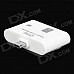 GT-013 Micro USB OTG Card Reader for Samsung Galaxy S3 / S4 / N7100 - White + Silver