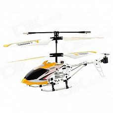 HengXiang HX701 Mini 3.5-CH IR Remote Control R/C Helicopter w/ Gyro - Yellow + White + Black