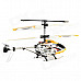 HengXiang HX701 Mini 3.5-CH IR Remote Control R/C Helicopter w/ Gyro - Yellow + White + Black