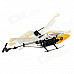 HengXiang HX701 Mini 3.5-CH IR Remote Control R/C Helicopter w/ Gyro - Yellow + White + Black