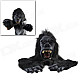 Angry Black King Kong Mask w/ Gloves - Black