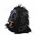 Angry Black King Kong Mask w/ Gloves - Black