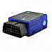 KD1 Car Vehicle ELM327 Bluetooth OBD2 V1.5 Code Reader Scanner - Blue
