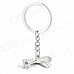 M-050 Civil Aircraft Shaped Zinc Alloy Keychain - Silver