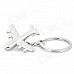 M-050 Civil Aircraft Shaped Zinc Alloy Keychain - Silver