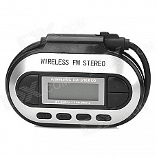 FM-002 1.1" LCD Screen 3.5mm Jack Wireless Stereo FM Transmitter for Iphone / Ipad / Ipod + More