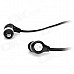 MIC-105 In-Ear Earphones w/ Mic for Iphone / Samsung + More - Black (3.5mm Plug / 110cm-Cable)