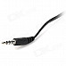 MIC-105 In-Ear Earphones w/ Mic for Iphone / Samsung + More - Black (3.5mm Plug / 110cm-Cable)