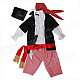 YF-12 Stylish Cool Cosplay Children Pirate Clothes for Halloween Costume Party - Multicolored