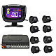 PZ500-8 2" LCD Digital Display Screen 8-Probes Parking Sensor - Black (DC 12V)