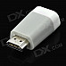 HDMI Male to VGA Female Audio Video Signal Converter Adapter - Grey + White